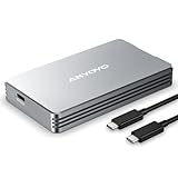 ANYOYO Thunderbolt 4/3 & USB4 M.2 PCIe 2280 M-KEY（B+M KEY）NVMe SSD 外付けケース ,40Gbps NVME SSD ケース , 最大2700MB/s ,アルミ合金製,USB-C接続