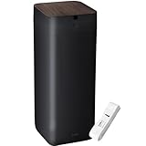 QUADS 全自動スマートゴミ箱 ELBIN エルビン 30L 木目 ゴミ自動梱包 UV機能付き 充電式 音声ガイダンス ブラック