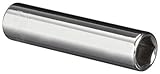 Martin MD610 5/16 Type II Opening 1/4 Square Drive Socket 6 Points Deep 1-61/64 Overall Length Chrom
