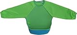Bibetta ビベッタ 防水くるくるエプロン スリーブ付きウルトラビブ ラグランスリーブ付き Green グリーンR