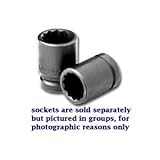 SK Hand Tool 35442 12 Point 3/4-Inch Drive Thin Wall Impact Socket, 1-5/16-Inch by SK Hand Tool [並行輸