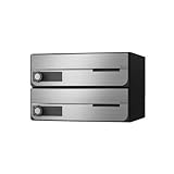 ポスト 郵便受け D-ALL 集合住宅用ポスト KS-MB4202PU-2L-S 静音大型ダイヤル錠 前入れ前出し 2戸用