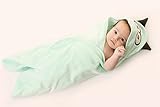 Slumbersac Baby Travel Swaddle Wrap Mint Owl by Slumbersac