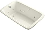 KOHLER K-1158-H2-96 Bancroft 5.5-Foot Experience Whirlpool, Biscuit [並行輸入品]