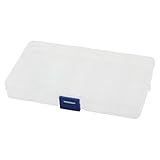 uxcell パーツストッカー　ケース　プラスチック　クリアホワイト　17×10.2 X 2.2cm　61g　1個