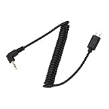 【JP】RM-VPR1 S2 シャッターケーブル 用 A7Iii A9/A99 Ii Ii A6500 用 スプライラルコイルコード (2.5mm-S2#02)