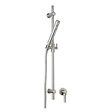 Rohl 1600STN Modern Single Function Hand Shower with 29-1/2 Slide Bar, 58 Hose, Satin Nickel by Rohl