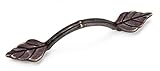 Laurey 25078 Cabinet Hardware 3-Inch Leaf Pull, Weathered Antique Bronze [並行輸入品]