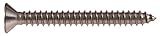 The Hillman Group 823518 Stainless Steel Flat Head Phillips Sheet Metal Screw, 12-Inch x 1-1/4-Inch,