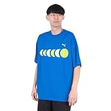 プーマ（PUMA） テニスウェア TENNIS 半袖Tシャツ オーバーサイズ 52649858 （ロイヤルブルー/Ｓ/Men's）