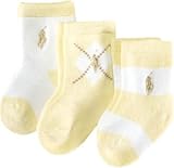 Ralph Lauren(ラルフローレン) ワンポイントベビーソックス3足セット(Yellow)/靴下 0-6M [並行輸入品] [Baby Product]