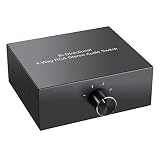 Thinaokii 4ウェイ、双方向ステレオオーディオスイッチ、1入り4出てまたは4入り1出て L/Rジャックサウンドチャンネル、オーディオスイッチャーセレクター