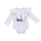 Brightupベビー長袖ロンパース、幼児の女の子ジャンプスーツ、秋冬のカジュアル衣料