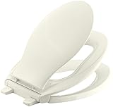 KOHLER K-4732-96 Transitions Quiet-Close with Grip-Tight Bumpers Elongated Toilet Seat with Integrat