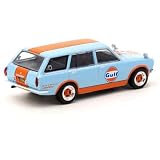 ☆＊ Tarmac 1/64 ダットサン ブルーバード 510 ワゴン ガルフ ブルー/オレンジ 【インドネシア限定】