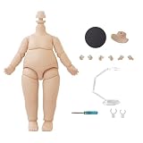 YMY 9.8cm 梨形人形のボディYMY 1/12 1/8 BJD GSC人形の頭の新年のギフトに適したミニ1/12スケールかわいい脂肪アクションフィギュア うす焼け色