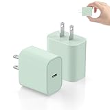 Resewern タイプc 充電器 Type-C 20w【PSE認証済み】PD 急速充電器 電源アダプター acアダプター USB コンセント タイプc アダプタ iPhone17/16/15//Android/iPad その他各種機器対応（シーフォーム-2個セット）