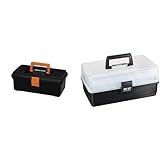 『 工具箱 ハードケース 350 エコブラック【幅約35×奥行約19×高さ約14cm】』と『 工具箱 マイキット 33 クリア/ブラック【幅約32.5×奥行約19×高さ約15cm】』のセット