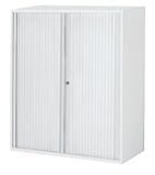 コクヨ　エディア　収納システム　高さ1050mmタイプ　上/下置き共用　シャッター扉　幅800×奥行き400mm カラー:F1（ナチュラルグレー）