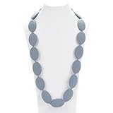 Consider It Maid Baby/Toddler Silicone Teething Necklace, Grey [並行輸入品]