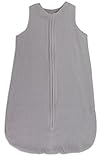 Baby Wearable Blanket Sleep Bag 100% Plush Cotton Velvet Medium 3-6 Months Grey 【joybaby】 [並行輸入品]