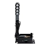 Artudatech ハンドブレーキ サイドブレーキ G25/G27/G29/T300/T500用 シルバー ハンコン サイドブレーキ レーシングゲームハンドブレーキ 自動校正システム シミュレートリニアハンドブレーキ usbハンドブレーキ ハンコン サイドブレーキ Windows専用 14bit非接触プラスホールセンサー ハンドブレーキ レーシングゲーム