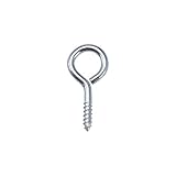 uxcell ヒートン 吊り金具 50個 19mmx10mmx1.8mm 炭素鋼 亜鉛メッキ セルフタッピングネジ ハンドメイド 手芸 DIY クラフトパーツ コルクボトル 木製クレイペンダント用 シルバー