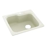 Swanstone KSSB-2522-018 25-Inch by 22-Inch Single Bowl Kitchen Sink, Bisque Finish by Swanstone
