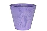アートストーン　ラウンド　２２cm　グレープ　／底面給水型植木鉢（底栓付）