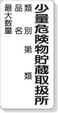 UNIT（ユニット）危険物標識（鉄板）【少量危険物貯蔵取扱所】　319-08