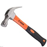 ハンマー 8 oz(オンス) 解体用 ネイルハンマー グラスファイバー柄 釘抜き付ハンマー 大工道具/家庭用/DIY/日曜大工