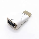 HDMIオス端子→VGAメス端子 HDMI to VGA 変換アダプタ 1080P対応 コンパクト (white)