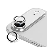 AUNEOS カメラフィルム iPhone 17 Air 用 レンズカバー 【宇宙航空用材料】アイフォン 17 Air 対応 カメラ保護 アルミ合金製 耐衝撃 日本旭硝子素材 強化カメラフィルム 保護硬度10H ARコーティング 高透過率 黒縁取り 露出オーバー防止 キズ防止【2セット·2枚入り】 (クラウドホワイト, iPhone 17 Air)