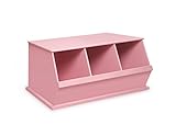 Three Bin Storage Cubby Pink by Badger Basket