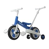 Gorocking 折りたたみ三輪車 一台四役 4in1 組み立て簡単 対象年齢1.5～5歳 (ブルー)
