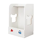 【JAJAN】[国産]お片付けトレーニング家具【トライファ】ハンガーラック 男の子向け(幅59.5cm高さ89.4cm）[知育家具・子ども用][低ホル][完成品]