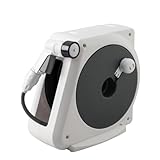 タカギ(takagi) ホース ホースリール 20m コンパクト 軽量 4水形 オーロラnano ナノ チャコールグレー RM220CG 内径7.5mm