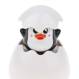 B Blesiya 玩具　楽しく遊べる　ベビー向け　ウォータースプレー　ベビーバス　2種選ぶ　動物の卵の形　無毒　耐温性 - ペンギン