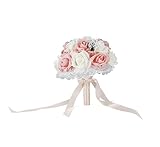 花嫁Holding Flower Bouquet韓国スタイルシミュレーションローズブーケウェディング イエロー