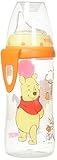 NUK Disney Winnie the Pooh 10 Ounces Active Cup Silicone Spout with NUK Replacement Silicone Spout, 