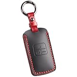 【smasol】エンジンスターター ケース マツダ 新型 CX8 CX5 CX30 MX30 マツダ3 マツダ2 マツダ6 CX60 本革 エンスタ カバー キーシェル 新型 マツダ リモコンスターター ケース (本革、黒)