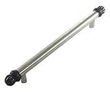 MNG Hardware 20313-12 12-Inch C/C 14-Inchoverall Oversize Rattan/Tube Handle, Stainless/Oil Rubbed B
