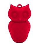 Owl Pendant - Silicone Necklace (Teething/Nursing) (Scarlet Red) by Jellystone Designs
