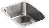KOHLER K-3182-NA Undertone Large Undercounter Kitchen Sink, Stainless Steel [並行輸入品]