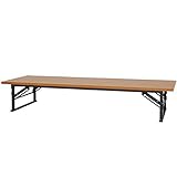 アイリスオーヤマ 会議テーブル 幅180×奥行45×高さ33cm MTN-1845L ブラウン