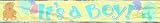 Baby Shower It's a Boy Foil Banner by Unique Party