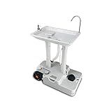 BWOLF 大型 簡易ポータブル洗面台 ポータブル洗面台 手洗い台 車輪有り 組み立て工具不要 キャンプに