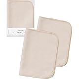 FUKITORU. ふきん クリーニングクロス キレイに拭き取る キッチンタオル 2枚セット 30x20cm 日本製 プロ仕様 [拭きあとを残さず汚れをしっかり拭き取る] 油汚れクロス マイクロファイバー キッチン お掃除 布巾 台拭き マルチクロス ガラス 窓 洗面台 鏡 耐久 吸水 速乾 ホワイト&グレー