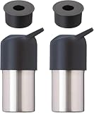 アトラス ペットボトルホルダー 水筒 2個セット 保冷 ペットボトルクーラー 500ml 700ml 真空断熱 シルバー 大容量 ハンドル 取っ手付き スペーサー付き ボトルインボトル ABIB-LSVSP2P