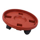 Sharplace 全５サイズ　キャスター付ローリングプラントキャディー　鉢台 フラワーラック　樹脂　実用 - 21cm